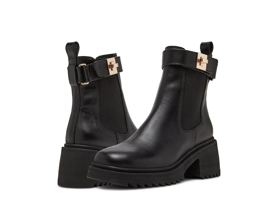 Steve Madden Gates Women's Boots Black Leather : 9.5 M | Zappos