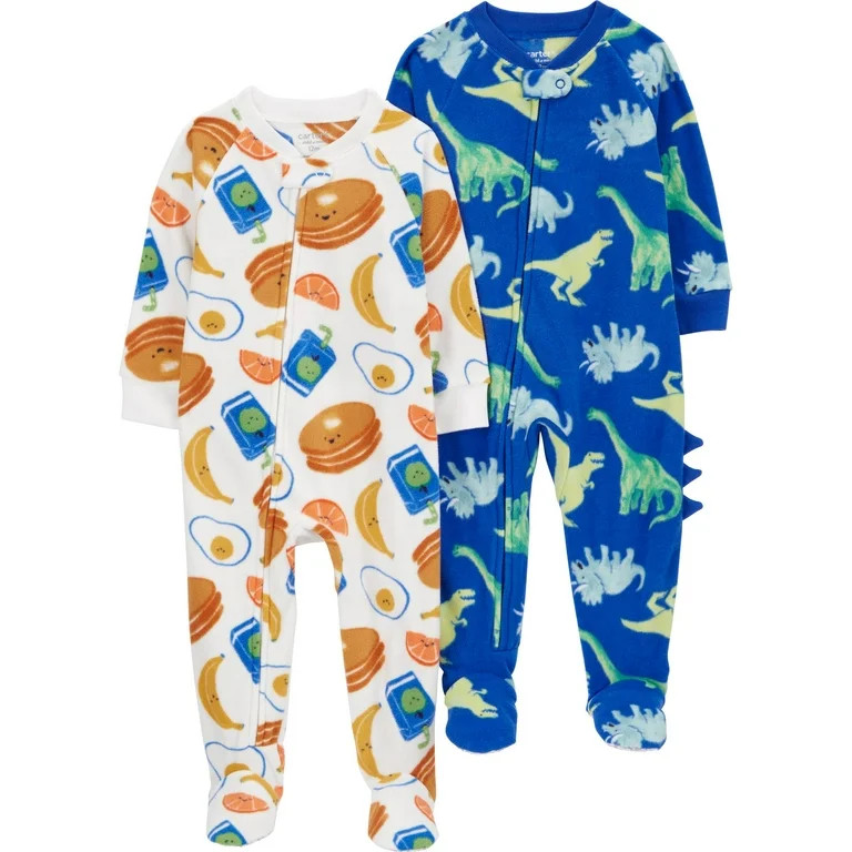 Carter's Child of Mine Toddler Boy Pajama Sleeper, 2-Pack, One-Piece, Sizes 12M-5T - Walmart.com | Walmart (US)