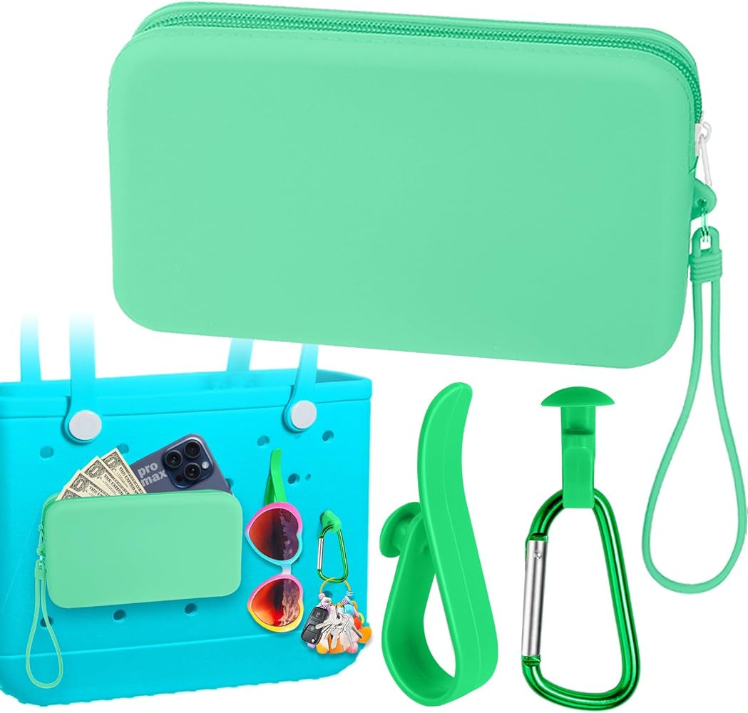 Mity rain Silicone Wallet for Bogg Bag Phone Holder, Accessories Set for Bogg Bag Contain 2PCS Ke... | Amazon (US)