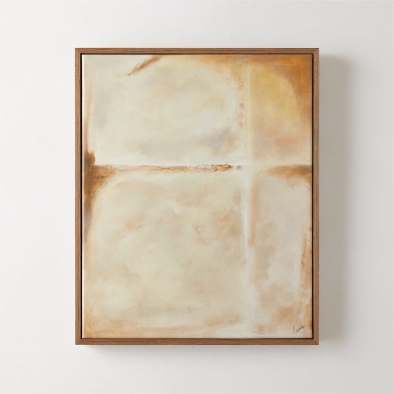 'Amber IV' Framed Modern Wall Art 18"x22" | CB2 | CB2
