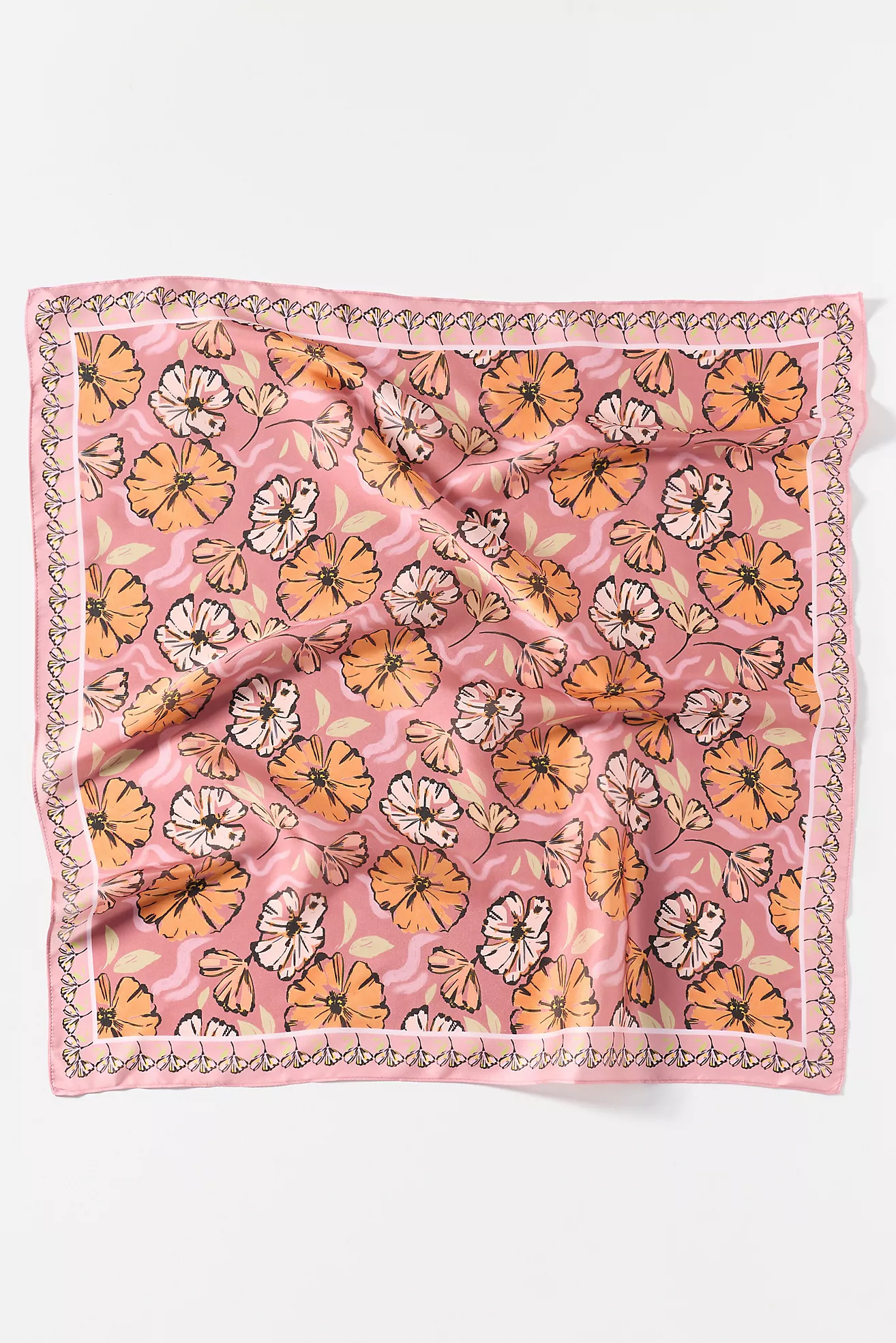 Geometric Floral Printed Hair Scarf | Anthropologie (US)