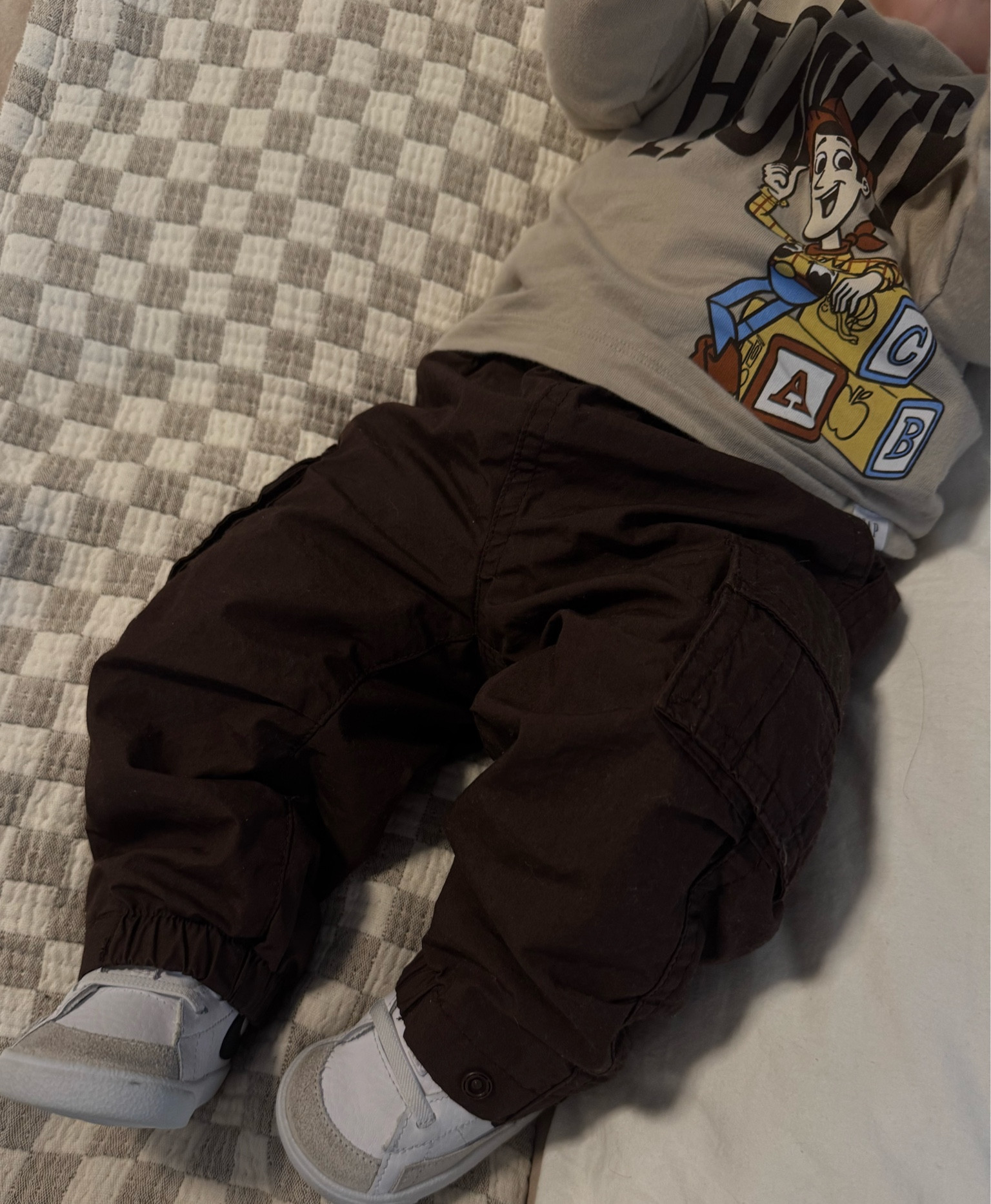 he’s on the taller side so his clothes is size 12-18m (shirt) or 6-12m (bottoms) 🤍

#LTKKids #LTKBaby