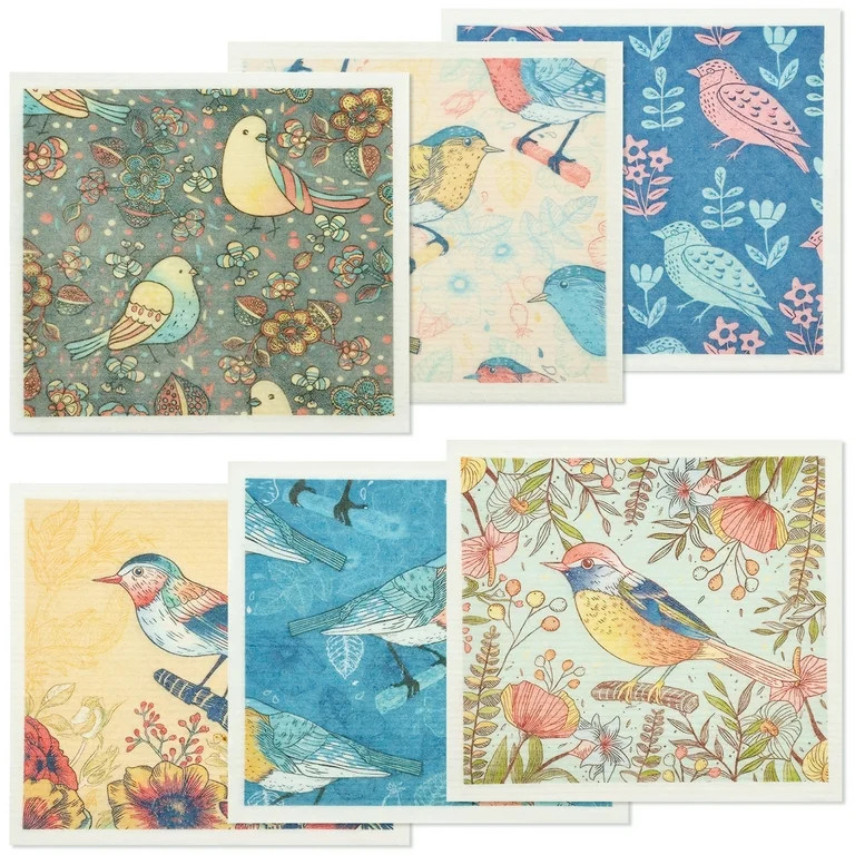 6Pcs Swedish Dishcloths for Kitchen Reusable Kitchen Dish Towels Absorbent Kitchen Dishcloths Was... | Walmart (US)