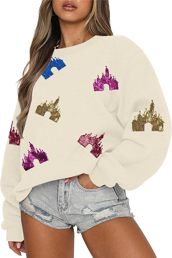  

 
Cozy but make it magical ✨🏰
This castle sequin sweatshirt is perfect for cooler cruise nights, park evenings, or travel days when you still want that Disney sparkle 💕

Comfy, oversized, and just the right amount of glam.
Linked on my LTK 🤍
