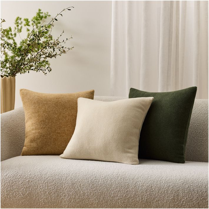 Brushed Woven Pillow Cover | West Elm (US)