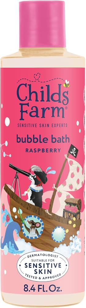 Childs Farm, Kids Bubble Bath for Dry, Sensitive Skin, Organic Raspberry, Gently Cleanses & Sooth... | Amazon (US)
