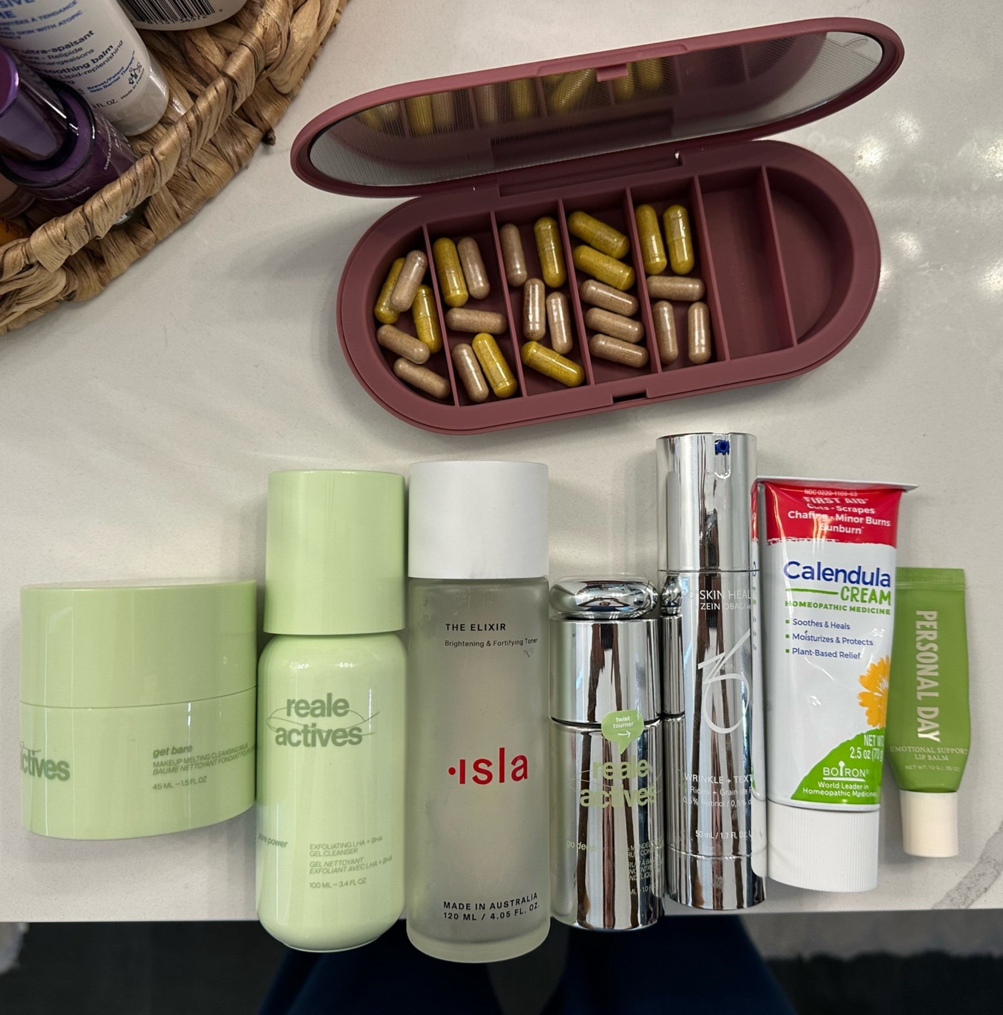 night time skincare routine as someone with acne prone, sensitive, and dry skin who has also cleared her skin in the past year with no prescription medication, no acutane, no prescription meds only through skincare, diet, and treatments. I thought my pill organization was cute too @Dosey I can’t link Reale Actives here but it’s on my shop my. 

#acneskincare #acneskincareroutine #skincareroutine  #acneproneskin #acnejourney

#LTKgrwm #LTKselfcare #LTKBeauty