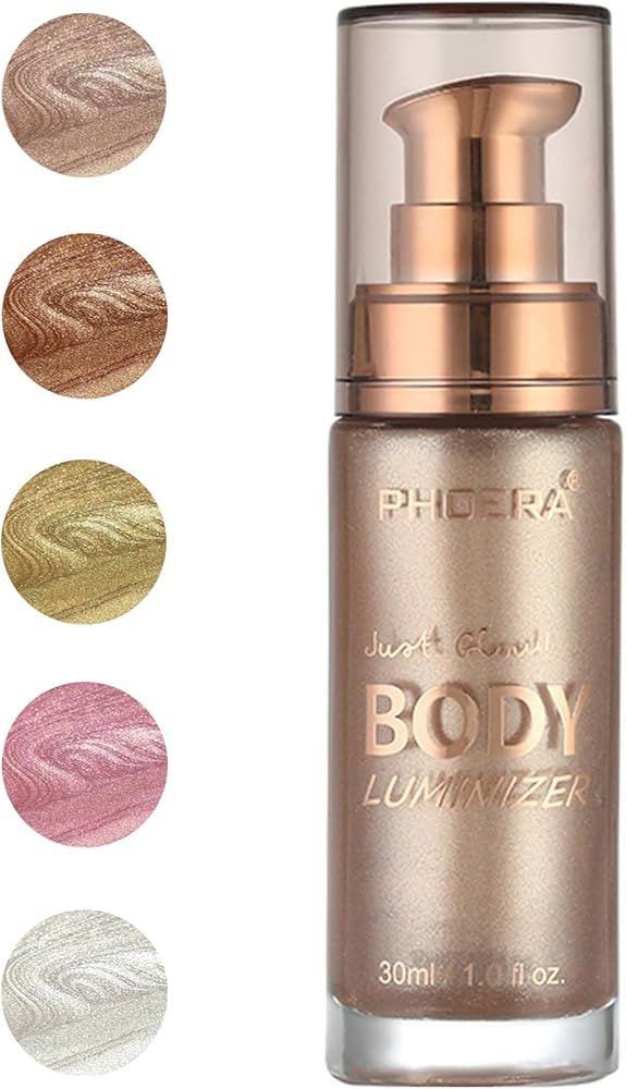 PHOERA Body Luminizer Highlighter, Waterproof Moisturizing and Glow For Face & Body, Face Body Gl... | Amazon (US)