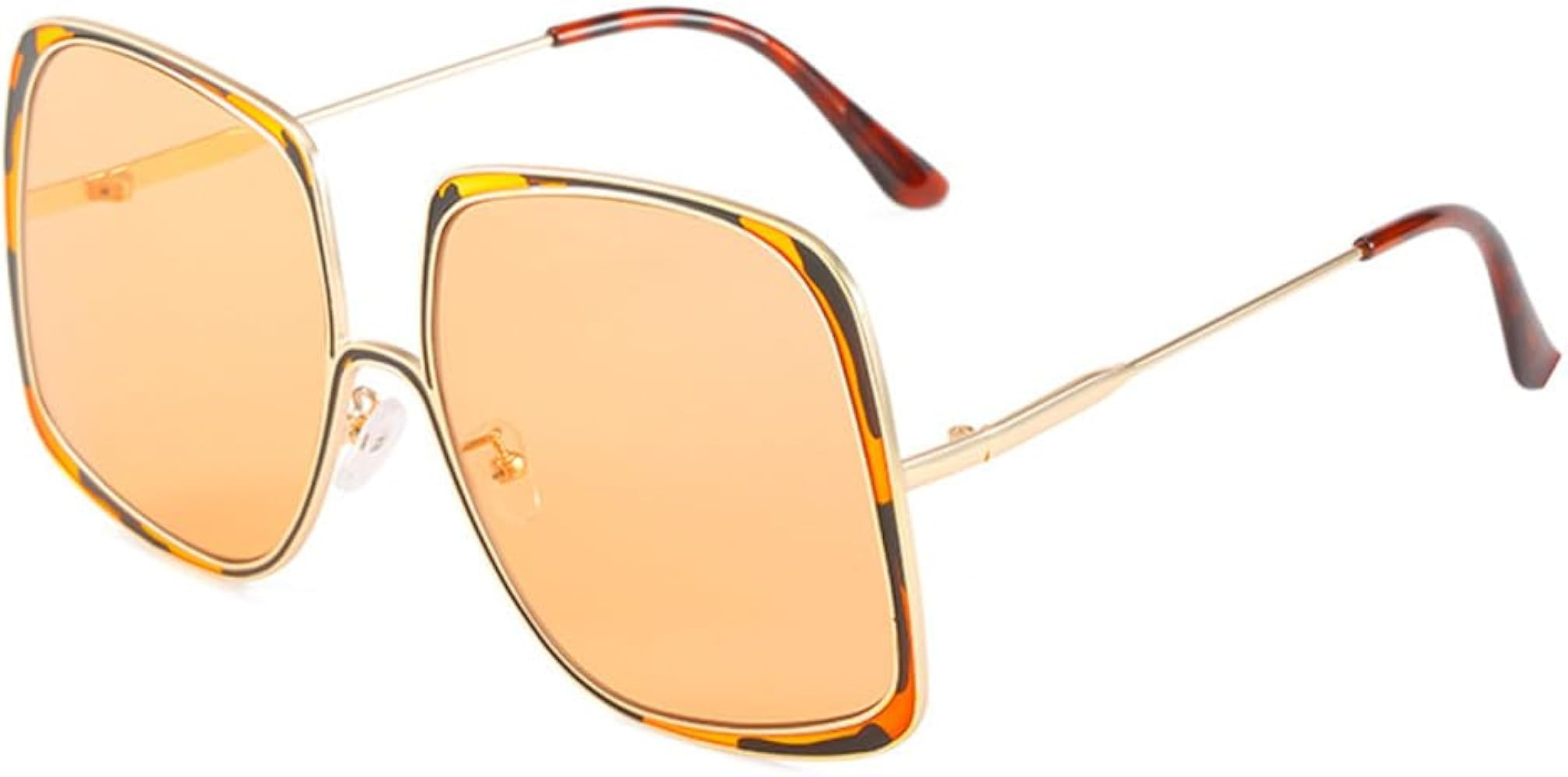 Large Frame Sunglasses Metal Sun Protection Eyewear | Amazon (US)