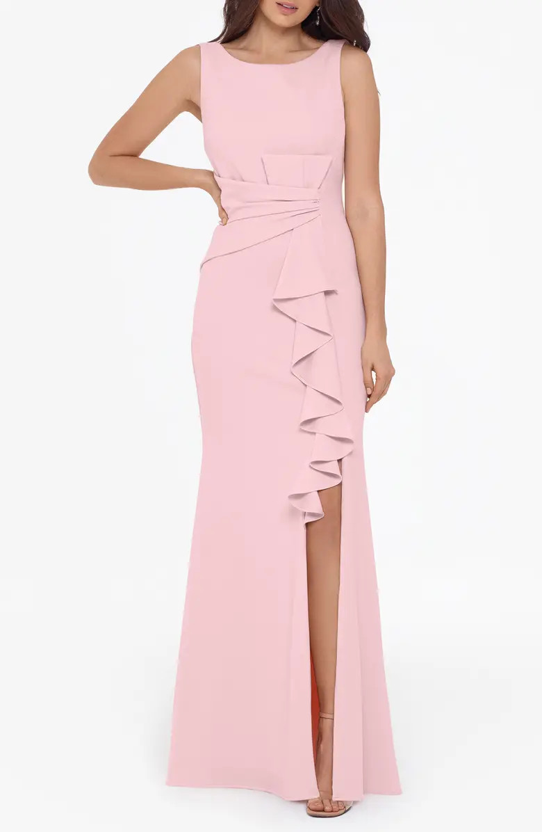 Betsy & Adam Ruffle Bow Gown | Nordstrom | Nordstrom