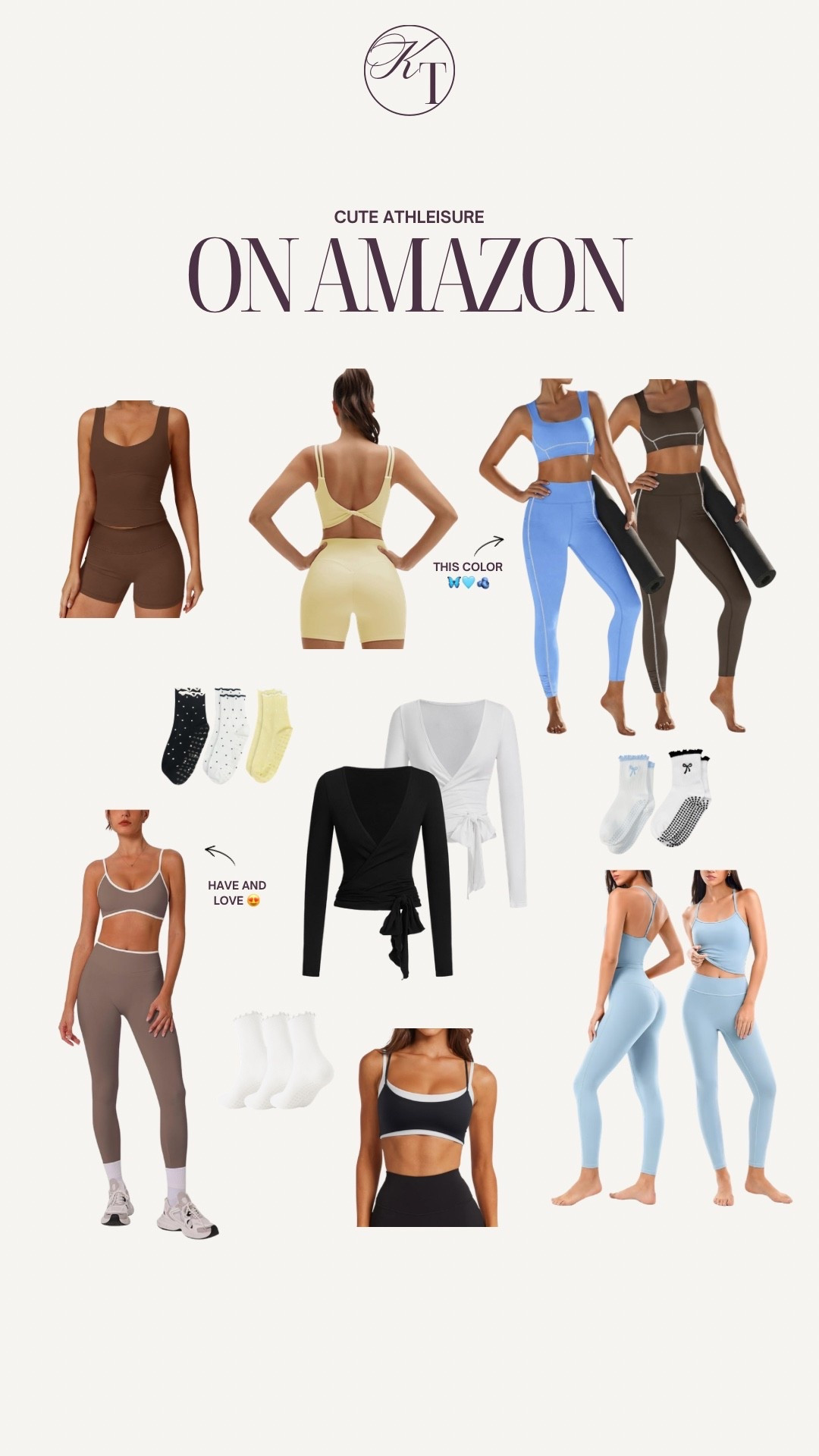 Pilates outfits on Amazon