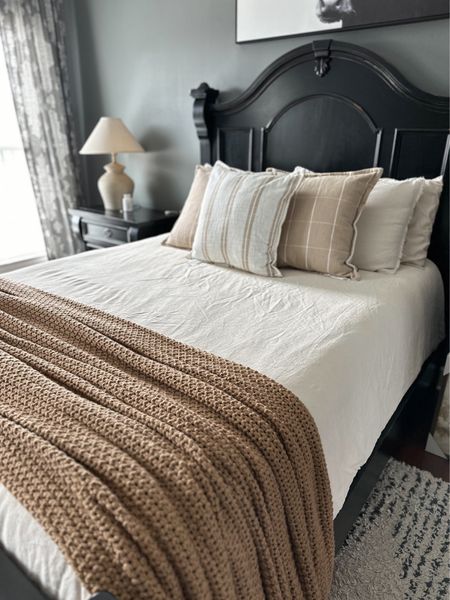 Affordable Neutral Bedding! I’ve been adding in some new bedding lately piece by piece and today I added these gorgeous throw pillows from My Texas House at Walmart! So affordable…great quality and texture, and they have a removable cover! 🙌

#LTKfamily #LTKhome #LTKfindsunder50