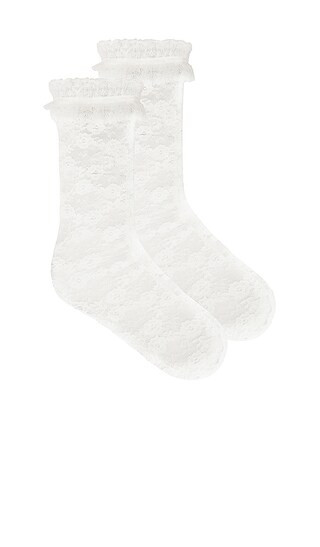 x Christopher Kane Lace Socks in White | Revolve Clothing (Global)