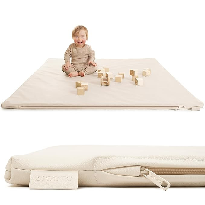 Stylish Padded Baby Play Mat for Your Boy or Girl - Extra Thick & Super Soft Vegan Leather Floor ... | Amazon (US)