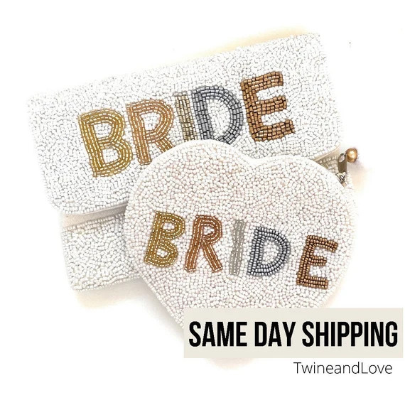 BRIDAL Gift for Bride BRIDE Clutch Purse Gift for Bride | Etsy | Etsy (US)