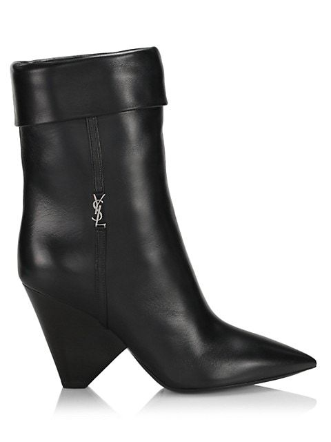 Liz 85MM Leather Mid-Calf Boots | Saks Fifth Avenue