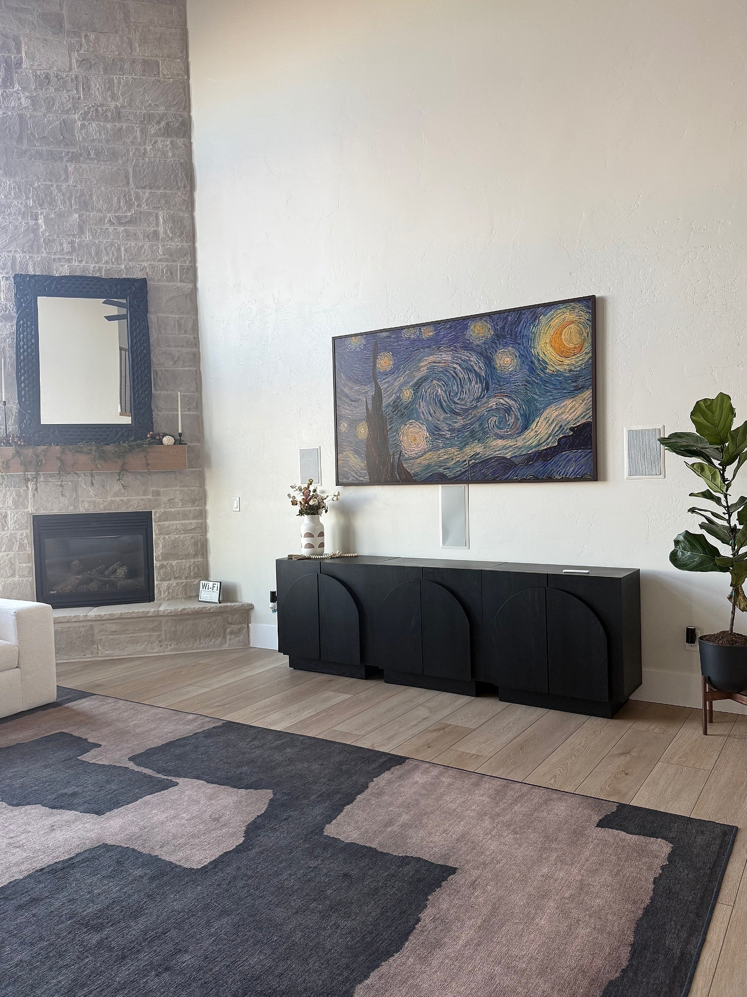 This living room came together one intentional piece at a time. Just waiting on our coffee table to arrive and it’ll be complete. ✨ #organicmodern 

#LTKHome #LTKGiftGuide #LTKdayinmylife