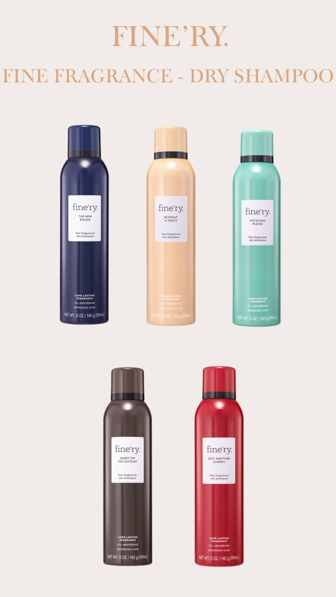 We all know my obsession with Fine’ry but this line of fine fragrance dry shampoo is actually everything ✨✨✨