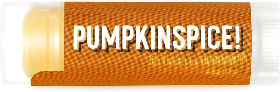 Hurraw! Pumpkin Spice Lip Balm: Organic, Certified Vegan, Cruelty and Gluten Free. Non-GMO, 100% ... | Amazon (US)