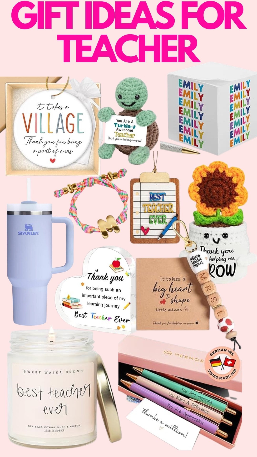 Holiday Gift Ideas for Teachers 🩷

#LTKGiftGuide #LTKHoliday