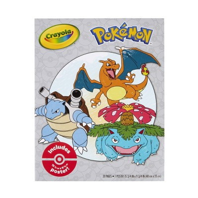 Crayola 28 Pages and Poster Pokemon Coloring Book 10"x8" | Target