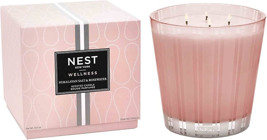 NEST New York Himalyan Salt & Rosewater Scented Luxury Candle | Amazon (US)