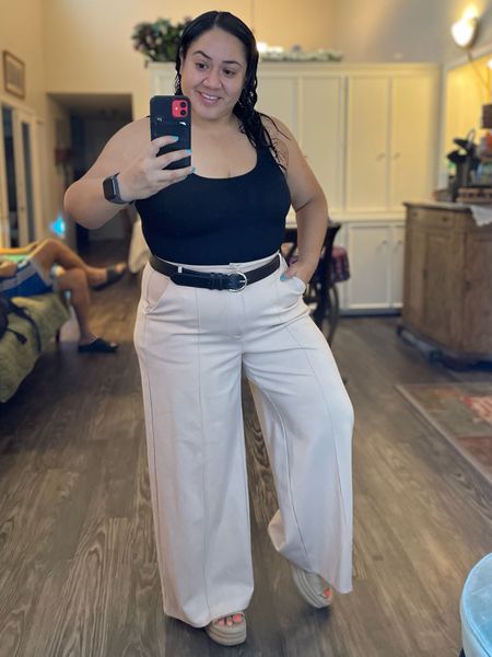 Adore this ribbed tank body suit! It comes in a 3 pack: beige, black and coffee. I air dried after wearing to avoid pilling. Supportive but NOT restricting. I did not need a bar. 

#LTKcurves #LTKstyletip