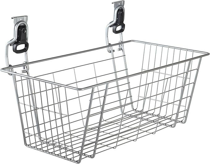 Rubbermaid Garage FastTrack Wire Mesh Basket, Wall Mounted Storage System, Holds up to 50 pounds,... | Amazon (US)
