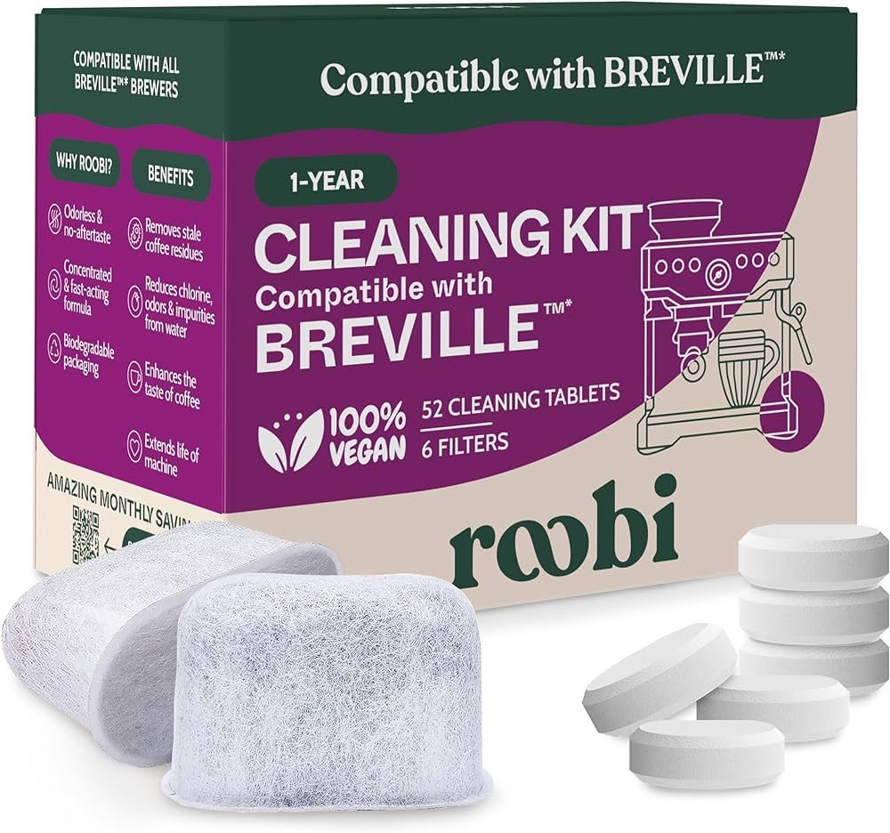 Breville Espresso Machine Cleaning & Maintenance Kit. Includes 52 Breville Cleaning Tablets and 6... | Amazon (US)