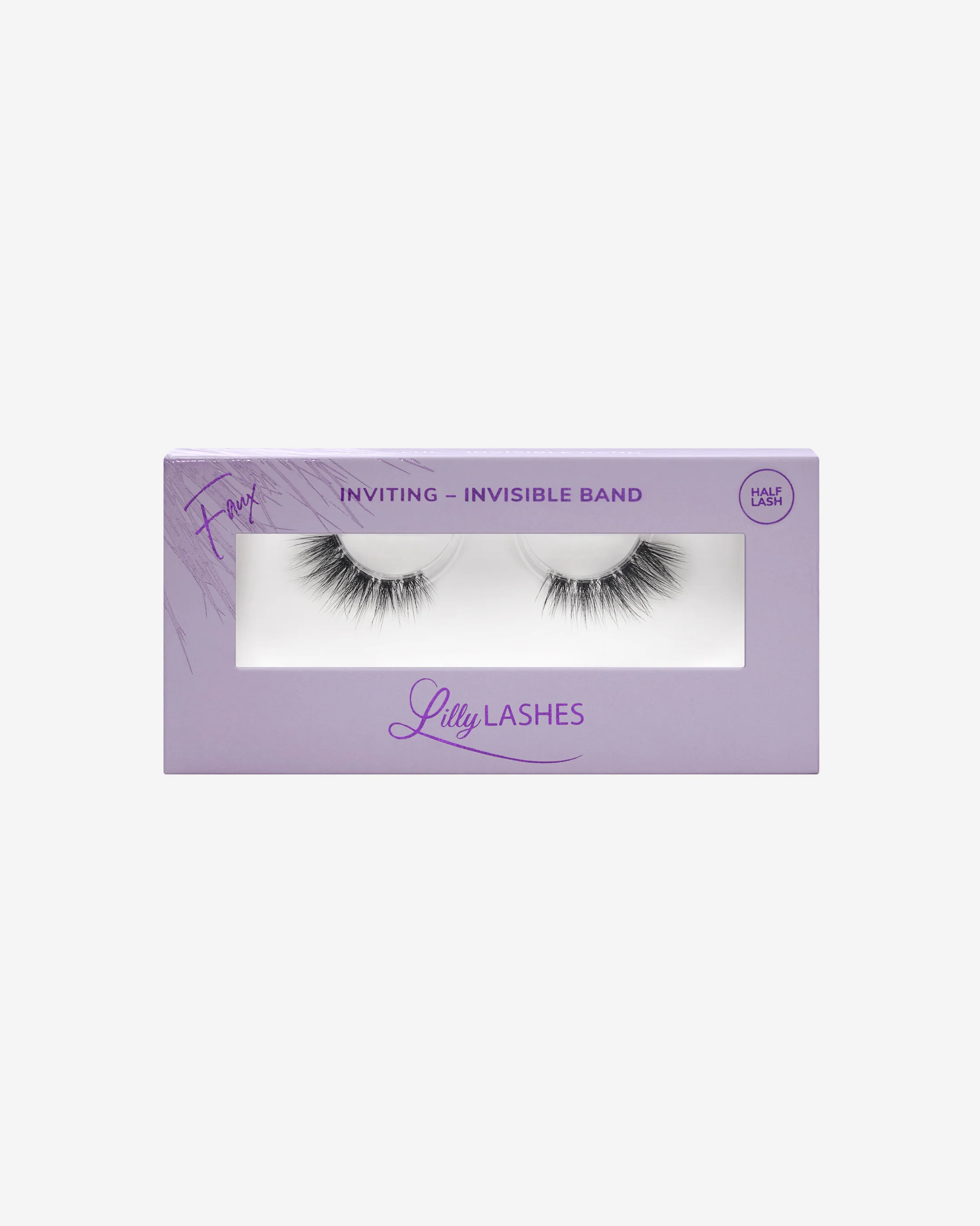 Inviting Half Lash | Sheer Invisible Band Eyelashes | Lilly Lashes | Lilly Lashes