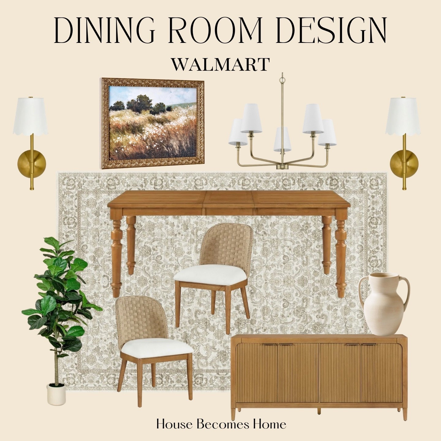 Dining room design Walmart 🙌🏻🙌🏻

#LTKHome #LTKspring