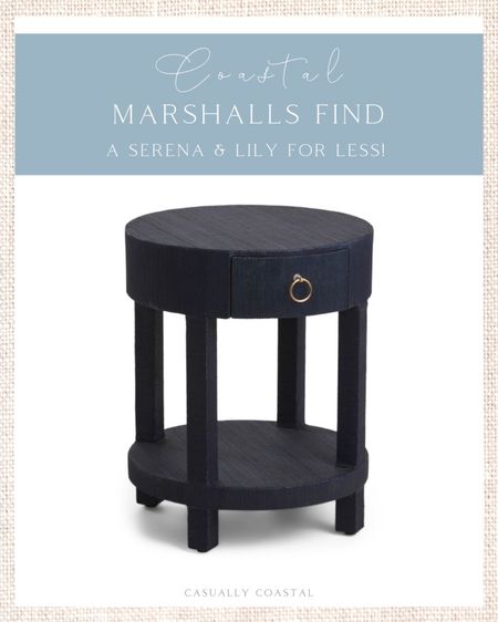 Just $160, this is a great alternative to Serena & Lily's Driftway side table, which retails for $1,298! Use code “SHIP89” for free shipping!
- 
coastal decor, beach house decor, beach decor, beach style, coastal home, coastal home decor, coastal decorating, coastal interiors, coastal house decor, beach style, natural home decor, navy nightstands, natural nightstand, serena & lily dupe, raffia nightstand, raffia side table, affordable side table, coastal bedroom furniture, coastal side table, coastal nightstand, woven side table, natural nightstand, designer look for less, designer dupe, serena & lily dupe, Marshalls home decor, bedroom furniture, living room furniture, navy blue side table

#LTKhome #LTKstyletip