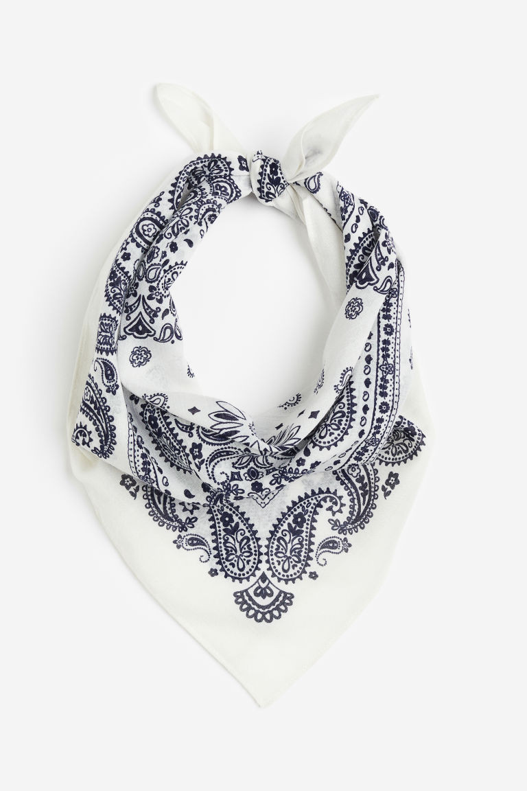 H & M - Cotton Scarf - Blue | H&M (US + CA)