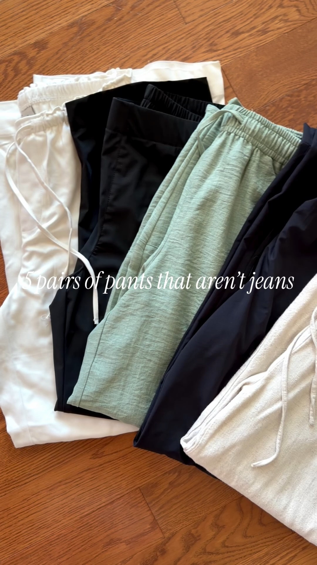 ✨5 PAIRS OF PANTS THAT AREN’T JEANS✨

Let’s face it, there’s a time and a place for jeans in the summer. Most of the time I’m opting for light layers, and these check the box!

1) I wore this first pair to my kids field day and a teacher literally ordered them on the spot she loved them so much 😆 I think that’s the best compliment you can get! They are an active pant, high-waisted with a drawstring for adjusting. Lightweight and flowy in the best way! Without a higher sole these are long on me (just shy of 5’4”).
2) These are a look for less for a popular higher end brand. They are definitely not equal, but a great option nonetheless! Lightweight, easy to dress up or down, come in multiple colors. These will shrink if you dry them so be forewarned!
3) I’ve had these linen pants for a several years and I love! They are more of a cropped fit but I love the linen fabric and think they are great for brunch, drinks, or bopping around town!
4) These are a linen barrel style pant. Maybe slightly long for my liking but I love that they’re a little different and I like the pop of color! Come in multiple colors. 
5) I LOVE THESE 😍 another look for less that is extremely comfortable and lightweight. These are great for sports, running errands, or even could be dressed up for work!
6) Okay, these are just number 2 in the white but I love them! Not see through because they are double lined but perfect for summer! Great with sandals or sneakers for a more casual look, but you could also add a wedge sandal for a dressier look!

Wearing a S in all!
.
.
.
.
.
#womensfashion #casualfashion #over30 #momstyle #budgetfriendly

#LTKmomlife #LTKootd #LTKgrwm