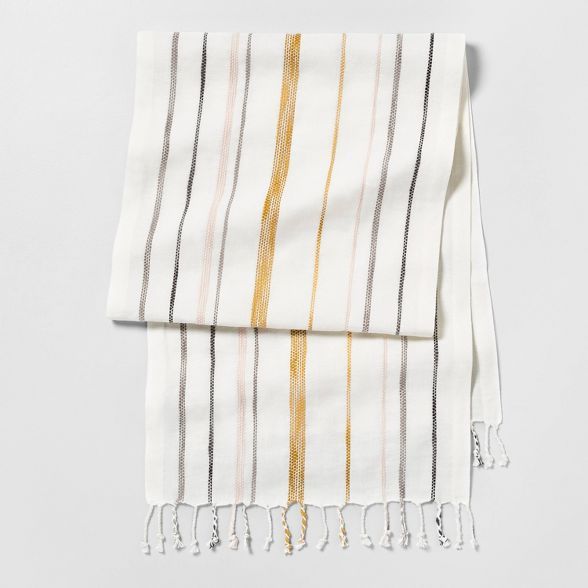 Stripe Oversized Runner - Sour Cream Multi Stripe - Hearth & Hand™ with Magnolia | Target
