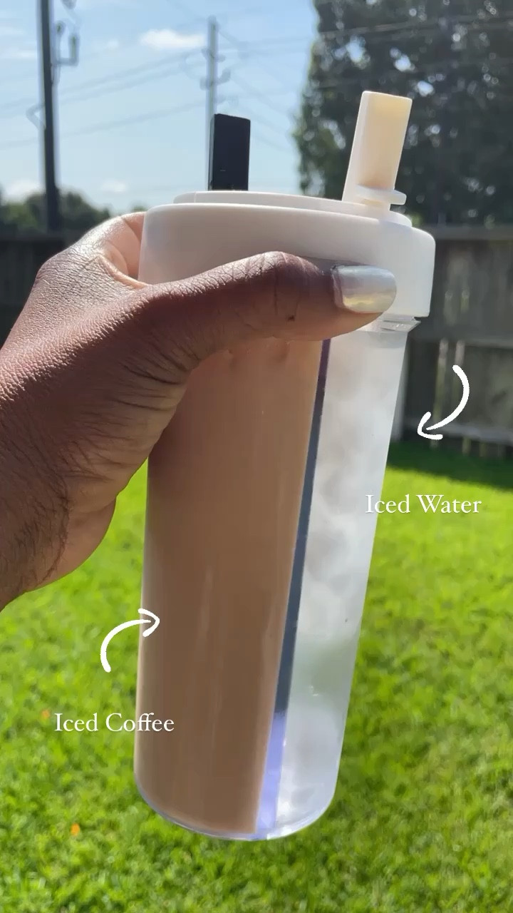  YYDSJFM Creative Water Cup,One Cup of Two Different