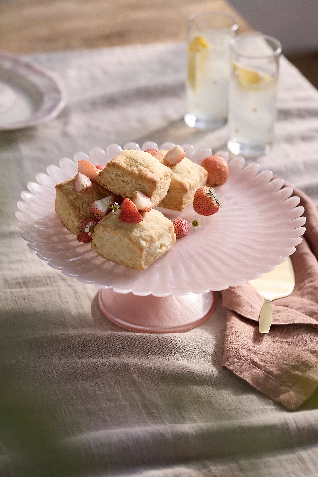 Scalloped Glass Cake Stand | Anthropologie (US)