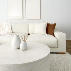 Volume Round Drum Coffee Table (36"–44") | West Elm (US)