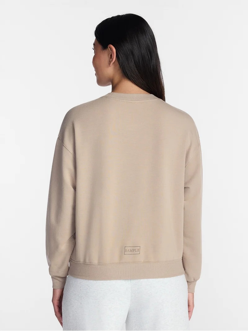 Halloween and Fall Women's French Terry Knit Lounge Sleep Top with Long Sleeves, Sizes XS-3X | Walmart (US)