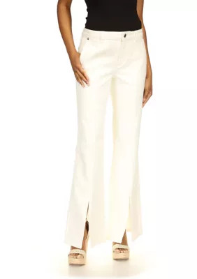 Women's Slit Front Flare Denim Jeans | Belk