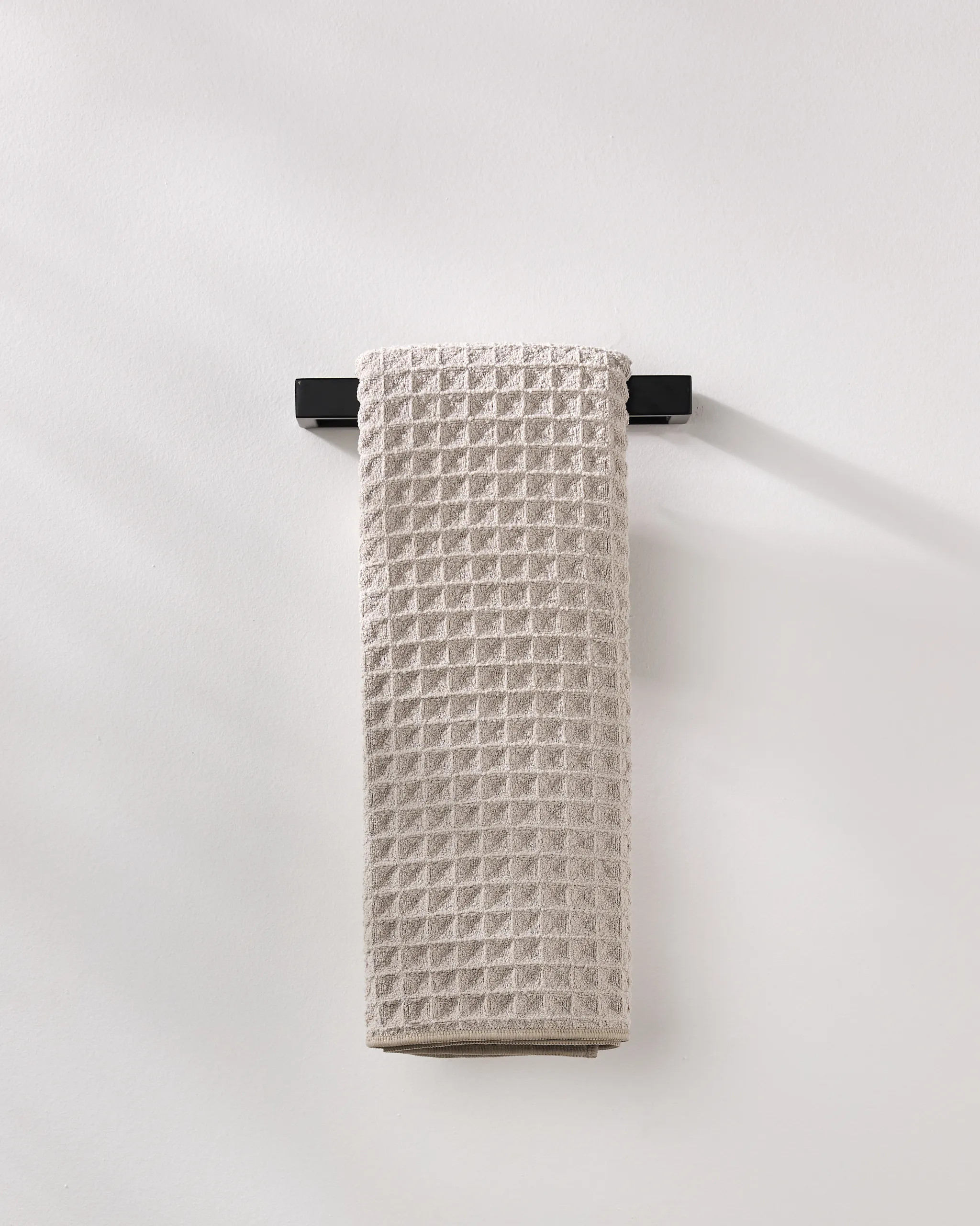 Taupe Grey Waffle Hand Towel | Geometry Towels | Geometry