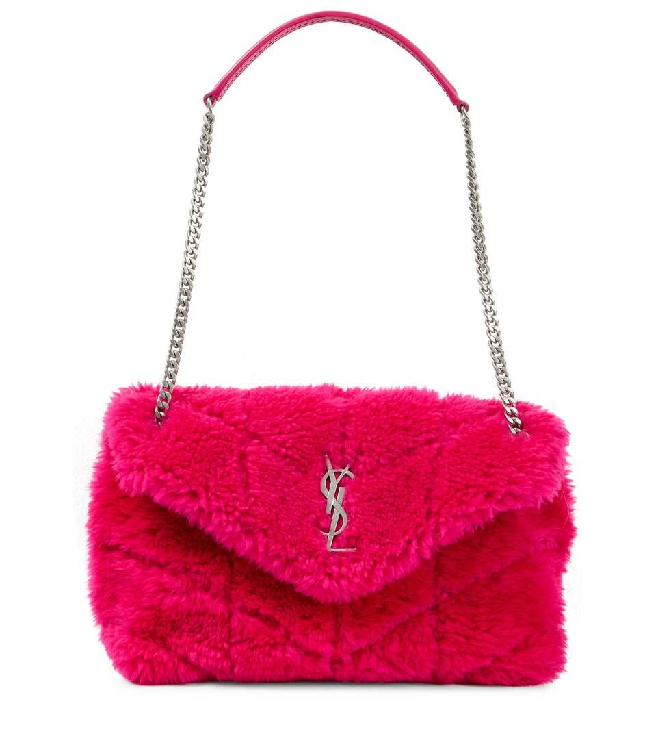 Loulou Puffer Small shearling shoulder bag | Mytheresa (DACH)