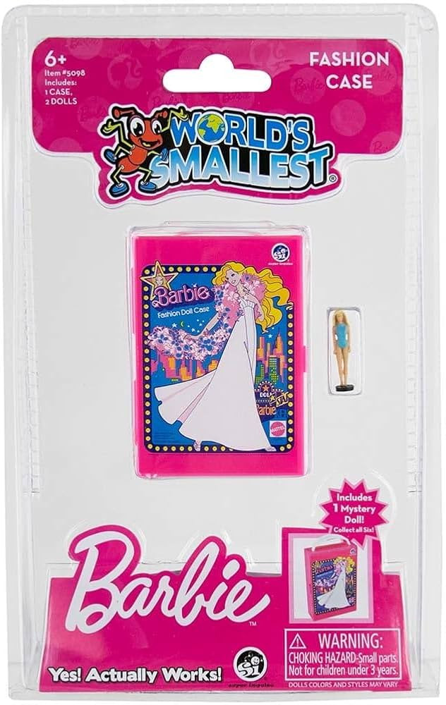 Worlds Smallest Barbie Fashion Case, Miniature, Includes 1 case and 2 Micro Figures, Styles Selec... | Amazon (US)
