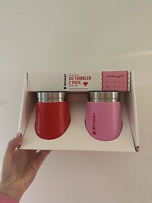 Stanley Go Tumbler 2 Pack Target Red &Cotton Candy Pink Valentines Lim Edition | eBay US