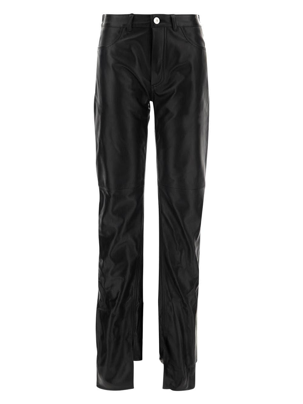 The Attico Black Leather Pants | Italist.com US