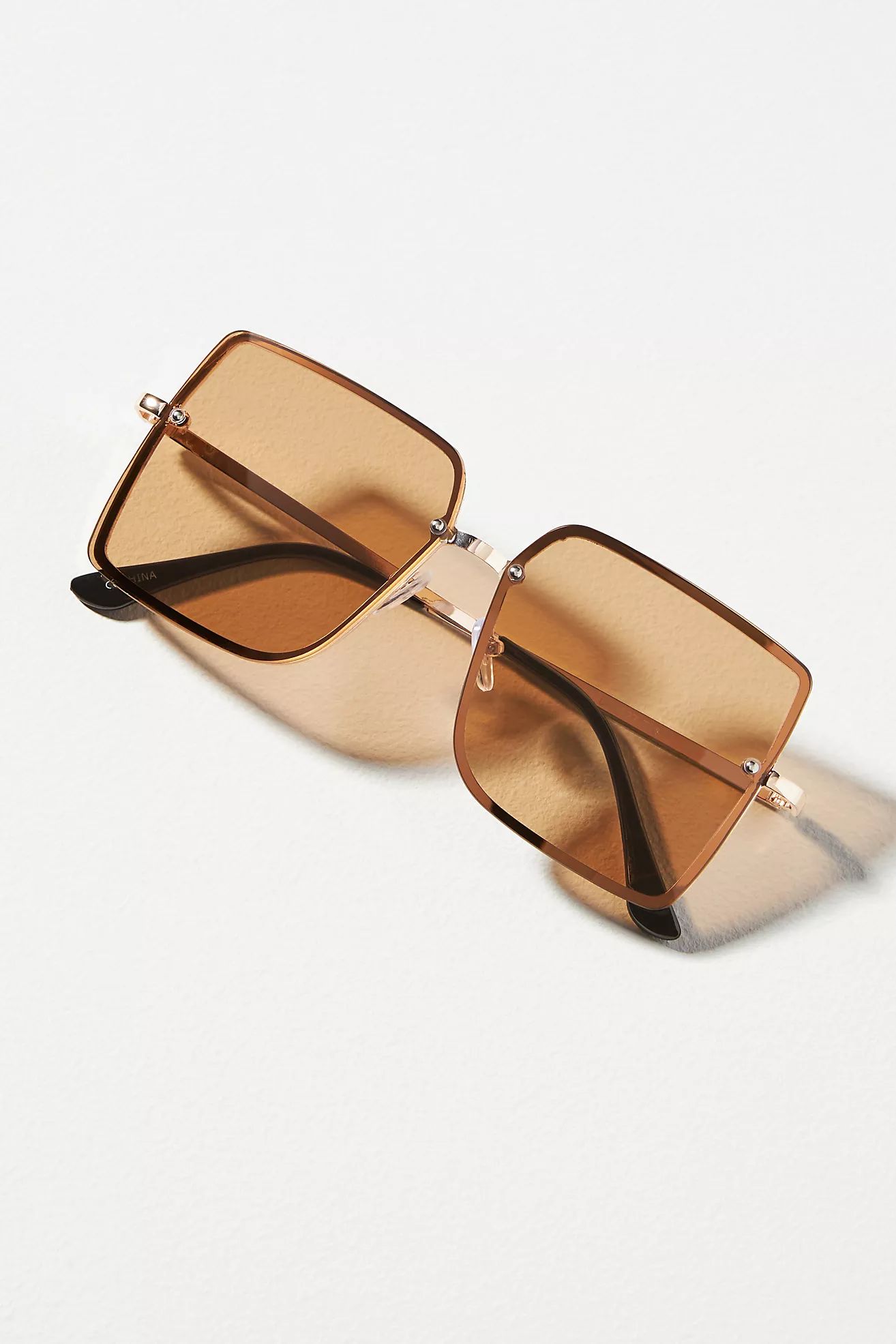 By Anthropologie Square Rimless Sunglasses | Anthropologie (US)