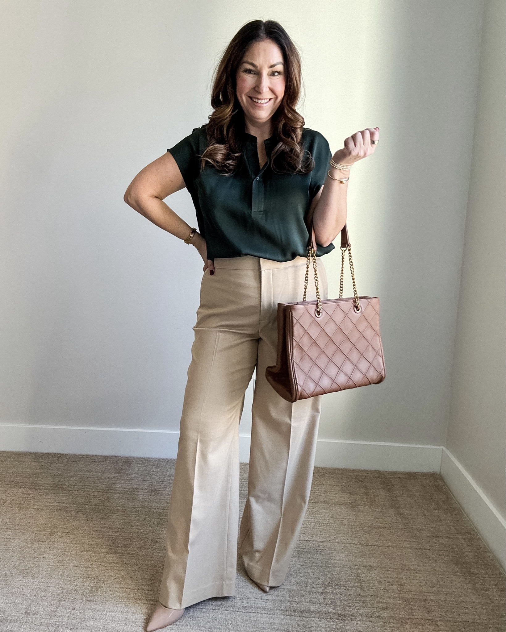 Winter Business Casual Workwear Outfit | Blouse tts, L // Flannel Pants, 12R but slightly long #winteroutfit #midsizeworkwear #winterworkwear 

 

#LTKOver40 #LTKMidsize #LTKWorkwear