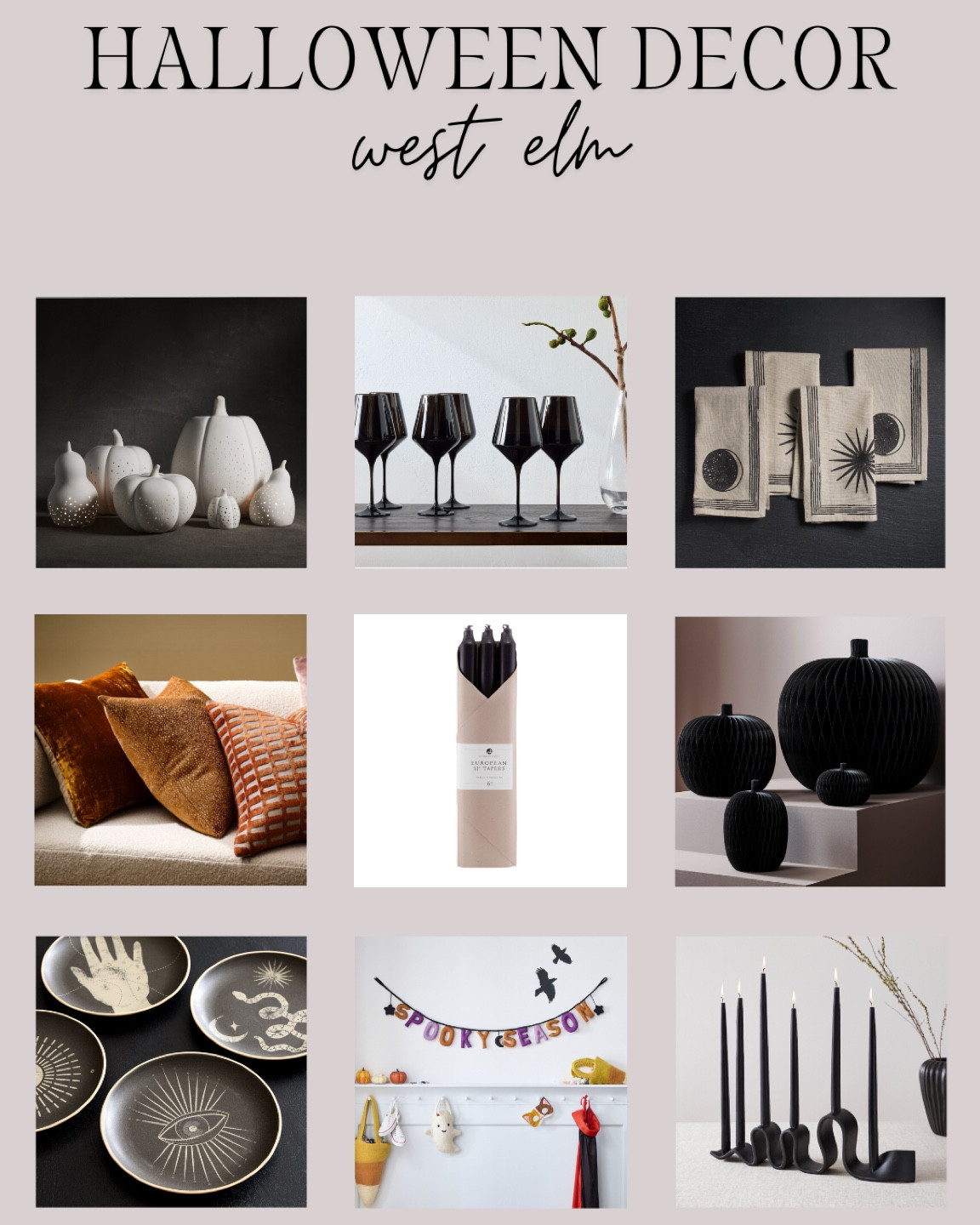 Spooky season at west elm! Here’s some great decor for all of your Halloween and holiday parties! So chic to use from year to year! 

#LTKHome #LTKSeasonal #LTKParties