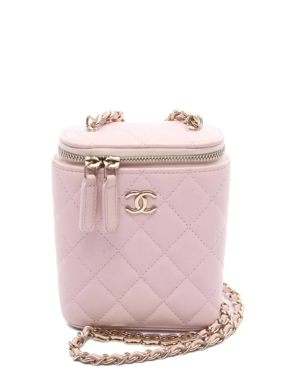 CHANEL Pre-Owned diamond-quilted shoulder bag - Pink | Farfetch Global