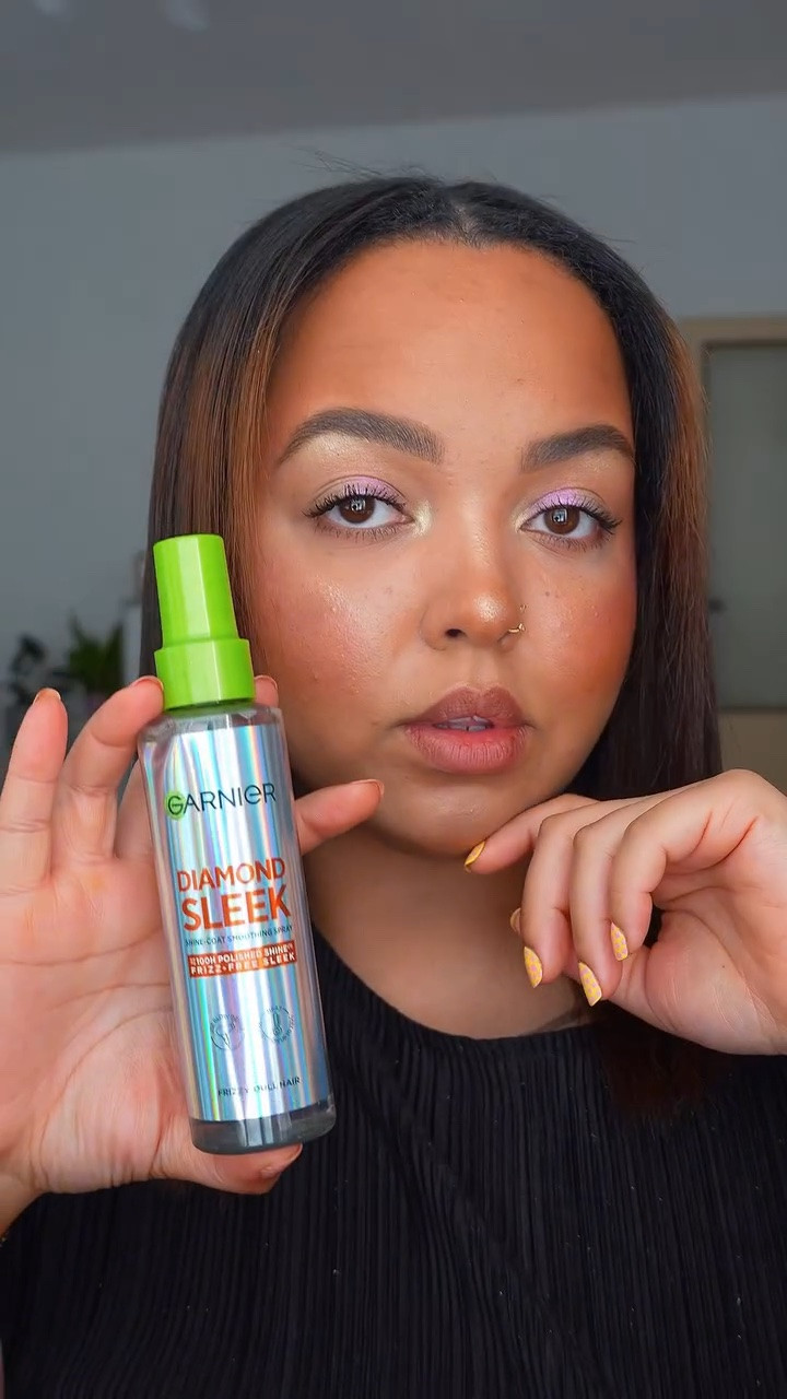 the frizz control step my keratin-treated hair needed ✨ 

my roots love to remind me they’re naturally curly, so i’m always looking for products that help keep my hair smoother between keratin treatments.

the Garnier Diamond Sleek Shine-Coat Smoothing Spray is a heat-activated smoothing spray with 8% Keratin Smoothing Complex and Argan Oil, made to reduce frizz, add diamond-like shine for up to 100 hours, and help protect hair from heat styling up to 230°C.

i use it on damp hair before blow drying, focusing mainly on my roots, crown, and top layer because that’s where my frizz usually shows up first. the finish is sleeker, shinier, and so much more polished without feeling heavy, greasy, or sticky ✨

#LTKspring #LTKsummer #LTKbeauty